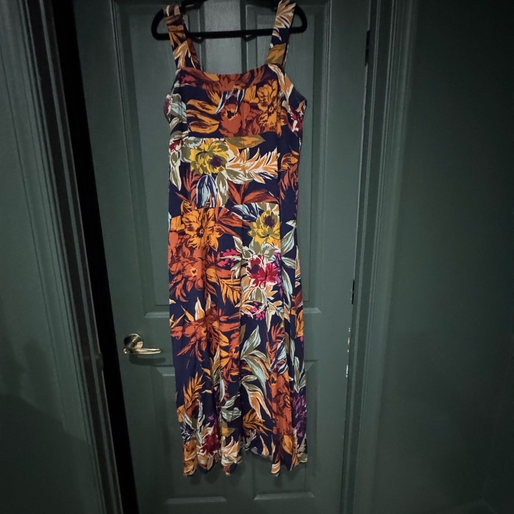 Floral Sleeveless Maxi Dress - Multicolor